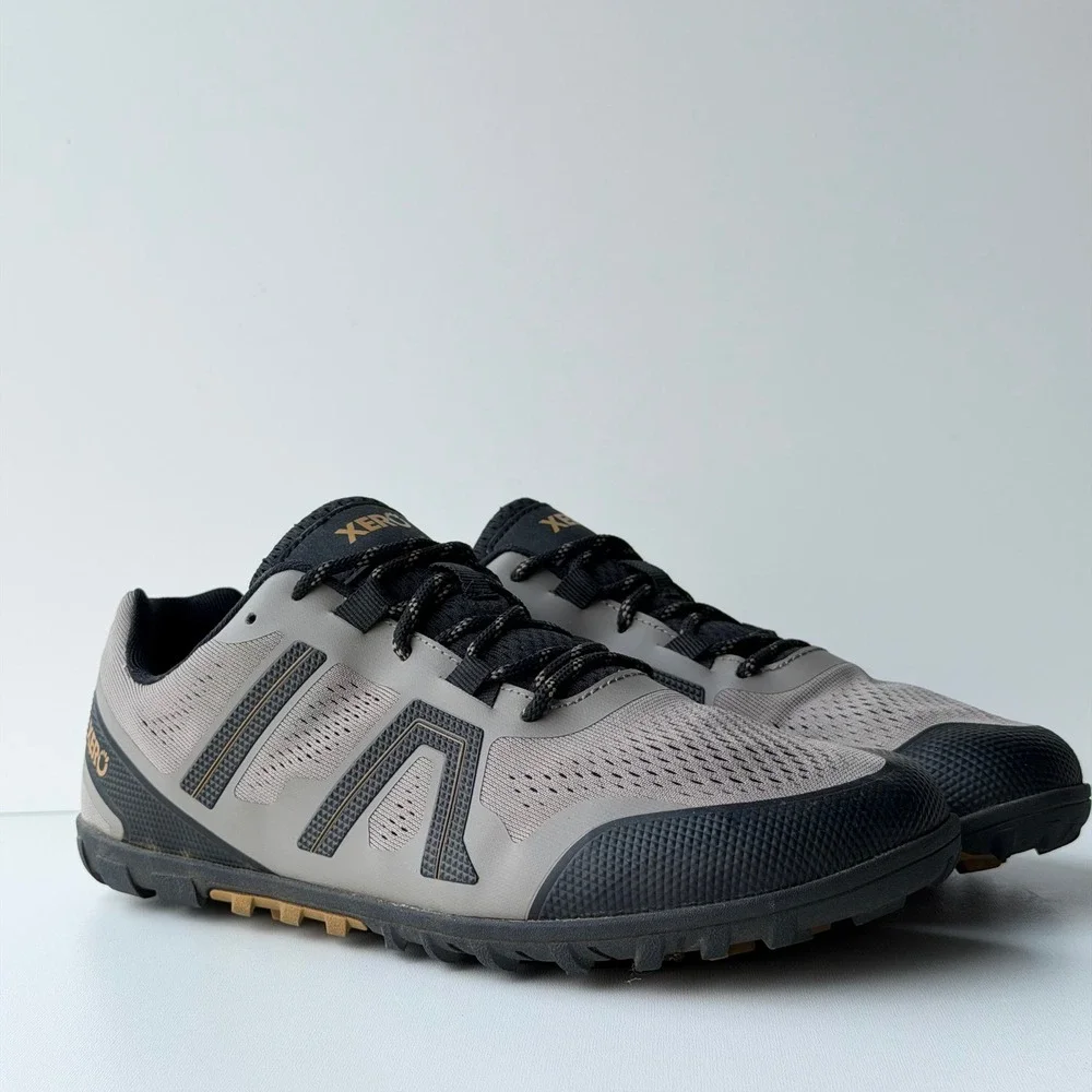 Xero Shoes Mesa Trail II Running Shoes Mens 10.5 Gray Barefoot Trail Sneakers